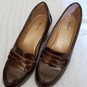 Style & Co- heeled loafers like new